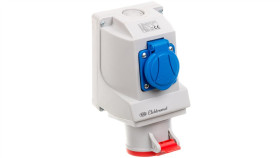 Gniazda Stałe Combi Okablowane Z Listwą Przyłączeniową 5P 16A 400V Czerwone /...