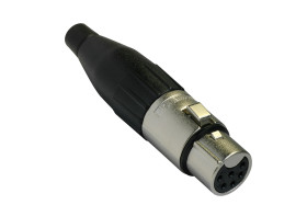 Złącze XLR 6 -pinowe Montaż na kablu Żeński