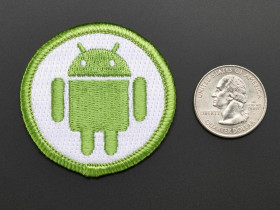 Adafruit Android - Skill badge, iron-on patch