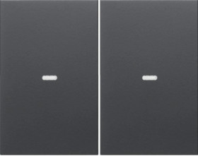 KNX e/s K.x Klawisze z soczewką do modułu przycisku 2-kr, antracyt, mat 80960375