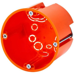 Puszka instalacyjna podtynkowa typu HW fi: 68x62 IP30 pomarańczowa 7350165 F-TRONIC