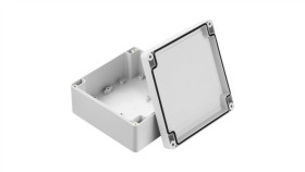 Obudowa Ekranowana Szary Ik07, Ip67 Poliuretan, 134.75 X 134.75 X 60.1Mm, Rs Pro