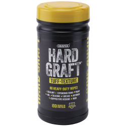 Draper 12436 Hard Graft Multipurpose Tuff-Texture Wipes (Tub of 80)