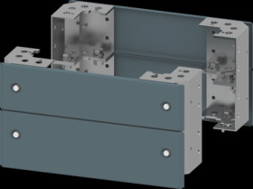 Base corners, with cover, sheet steel, (W x H) 400 x 200 mm, blue green, 8PQ1024-0BA01