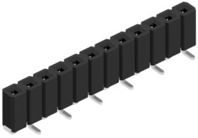 Socket header, 12 pole, pitch 2.54 mm, angled, BLLP5SMD12Z