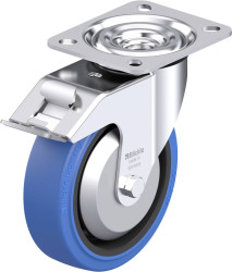 Blickle 850551 L-POEV 125XR-FI-SB-FA Rolka obrotowa z blachy stalowej Średnica koła: 125 mm Maksymalne obciążenie: 250 k