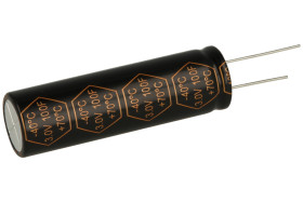 Kondensator; elektrolityczny; podtrzymania napięcia; 100F; 3V; ODR2R7107; 20%; fi 18x62mm; 7,5mm; przewlekany (THT); -40...+70°C