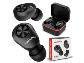 Douszne słuchawki TWS BT 5.1 Audiocore z bazą do ładowania 300mAh,...