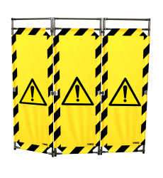 Bariera ochronna Bariera składana Czarny, żółty