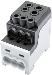 Blok rozdzielczy - dystrybucyjny Al/Cu SDB 200 (80030) SIMBLOCK czarny 81602007