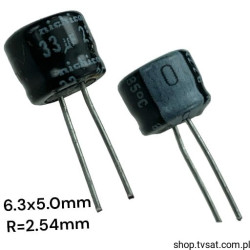 UMT1E330MDD1TP Electrolyt 33uF 25V 6.3x5.0 mm RADIAL HICON