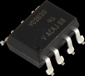 VO2630-X007T Optocoupler, 2-ch, 10MBps, SMD8