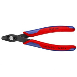 Szczypce precyzyjne tnące 125mm Super Knips czernione dla elektroników KNIPEX 78 61 140