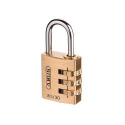 ABUS 32162 165/30 30mm Solid Brass Body Combination Padlock (3-Digit) Carded