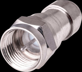 F terminating resistor, 75 ohm, DC-decoupled