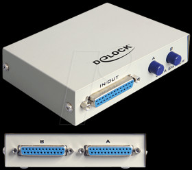 87618 Sub-D 2-port, manual parallel switch