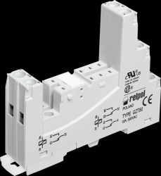 GZT80-gray Sockel GZT80 - mit Schraubklemmen