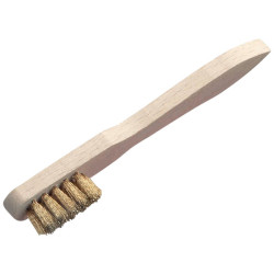 Lessmann 125.311 Spark Plug Brush 3 Row Brass Wire