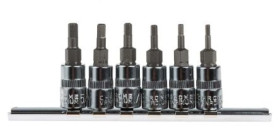 Zestaw końcówek wkrętakowych sześciokątnych, materiał Stal chromowo-molibdenowo-wanadowa, Hex 1/8, Hex 3/32, Hex 5/32,