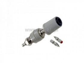 Gniazdo laboratoryjne 45mm czarne; Amass