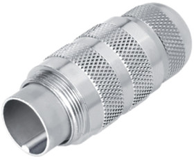 Plug, 4 pole, crimp connection, snap lock, straight, 99 5109 740 04