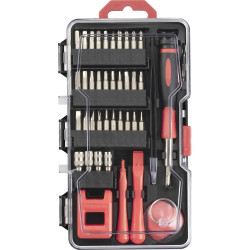 TOOLCRAFT TO-9610683 Repair kit Mobile phone tool holder 79-piece set