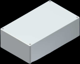 ABS enclosure, (L x W x H) 215 x 130 x 69 mm, gray (RAL 9018), COFFER 4.5 GRAU