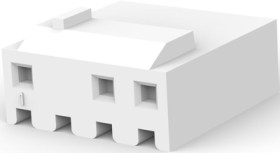Socket housing, 4 pole, pitch 3.96 mm, straight, natural, 647171-4