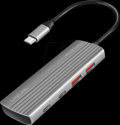 UA0413 USB 3.1 hub, 4 ports, 2 x A, 2 x C, PD 100 W