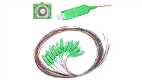 Zestaw Pigtaili Jednomodowe, 900Um, G.657A1, 1,5M, 12 Sztuk, 12 Kolorów...