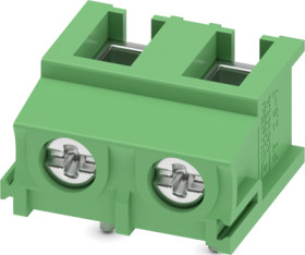PCB terminal, 2 pole, pitch 7.5 mm, AWG 20-10, 32 A, screw connection, green, 1987957