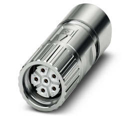 Złącze wielostykowe przemysłowe 6-pinowe M23 Montaż na kablu Gniazdo Phoenix Contact