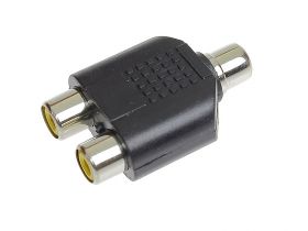 Przejście gniazdo RCA - 2x gniazdo RCA (rozgałęziacz)