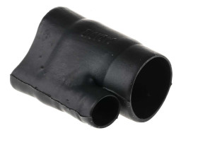 Kształtka termokurczliwa typu T 45°, 2-palczasta, Czarny, materiał: Elastomer odporny na płyny, 13.2mm,TE Connectivity