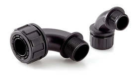 Dławnica kątowa do węża osłonowego M20 IP65 SILVYN MPC 90stopni M20x1,5/2 szara 55502366 /10szt./