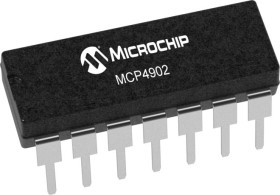 DAC 8 bitów Microchip C/A: 2 14 -pinowy PDIP