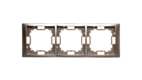 Simon Basic Neos Ramka Potrójna Satynowy Bmrc3/29