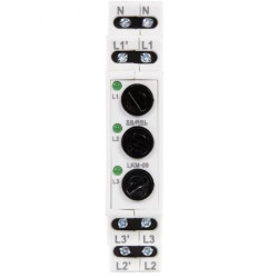 Lampka modułowa 3-fazowa z zabezpieczeniem czerwona WTA LKM-09-20 EXT10000329