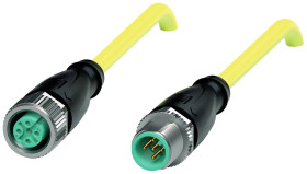 Pepperl+Fuchs 240775-100096 Złącze konfekcjonowane czujnika/aktuatora V15-G-YE3M-PUR-A-V15-G, piny: 5, 5, 3 m, 1 szt.