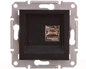 ASFORA Gniazdo komputerowe kat.5e STP bez ramki antracyt EPH5000171