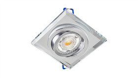 Oprawa Szklana Picasso-K-S Srebrna Regulowana Kwadrat Ścięte Kanty