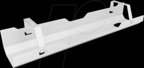 60877 Cable trunking under-desk mounting white