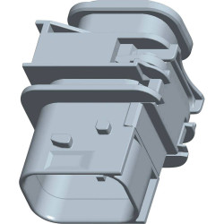 TE Connectivity 1-1703648-1 HDSCS Socket Housing PCB 6 Pins