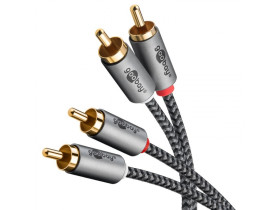Kabel stereo RCA, 5 m 2 wtyczka Cinch (lewy/prawy kanał audio)...