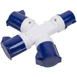 Worksafe WTWS16A 3-Way Splitter 230V