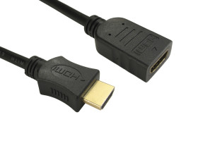 Kabel HDMI 1m A: HDMI B: HDMI A: Męskie B: Żeńskie Premium High Speed