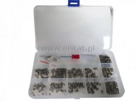 Zestaw śrubek stożkowych M2, M2.5, M3 360szt