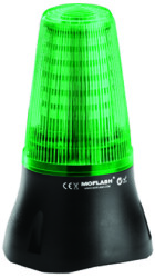 Lampa sygnalizacyjna Moflash LEDD125 Migające, Stały Zielony LED 230V ac Powierzchnia IP65