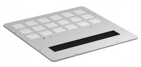 Zaślepka z włókniną i przepustem szczotkowym typ A 380x380