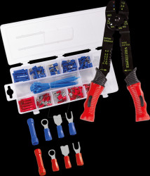 WZ0078 Crimping pliers for insulated cable lugs/cable connectors, with